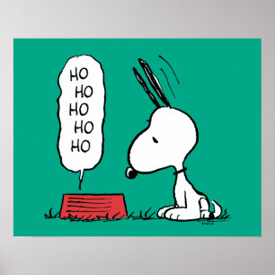 Poster cacahuètes Snoopy Ho Ho Ho Plat alimentaire