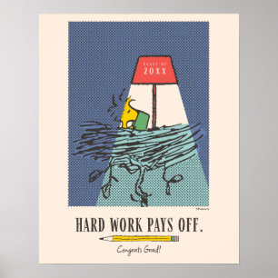 Poster Cacahuètes Snoopy Le Travail Porte Ses Fruits Remi