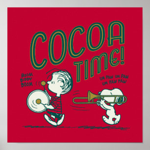 Poster cacahuètes   Snoopy & Linus Cocoa Time