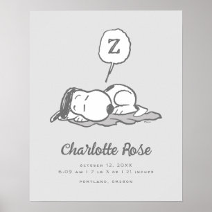 Poster cacahuètes Snoopy Nap