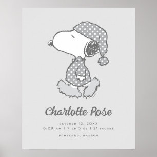 Poster cacahuètes Snoopy Nap