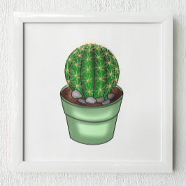 Poster Cactus à main succulent