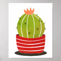 Cactus dans un pot art minimal