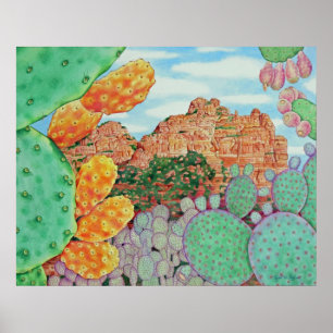 Poster Cactus de désert