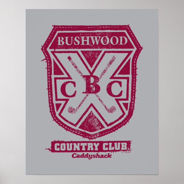 Poster Caddyshack | Bushwood Country Club Crest (Devant)