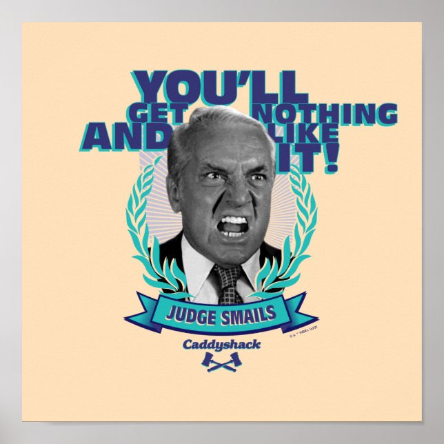 Poster Caddyshack | Vous n'obtiendrez rien et aimez ça (Devant)