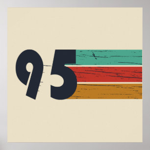 Poster Cadeau 30e anniversaire millésime 1995