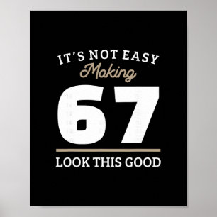 Poster Cadeau 67e anniversaire 67 ans