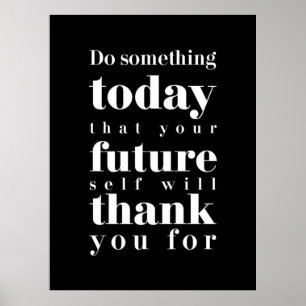 Poster Cadeau Anniversaire Faites Quelque Chose Aujourd'H