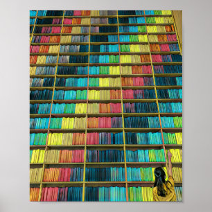 Poster Cadeau aux amateurs de bibliothèque