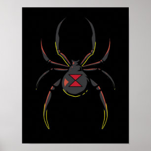Poster Cadeau Black Widow Spider   Amateurs d'araignée