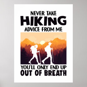 Poster Cadeau Camper   Ne jamais prendre conseil de moi