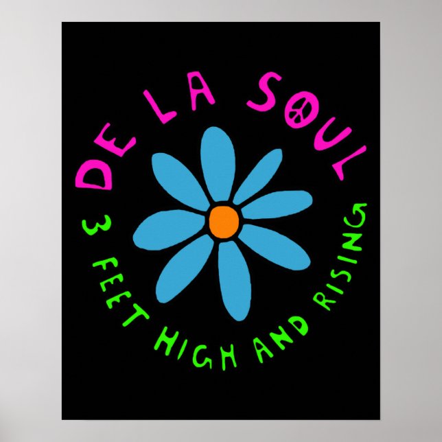 Poster Cadeau cool 3 pieds haut et levant (Devant)