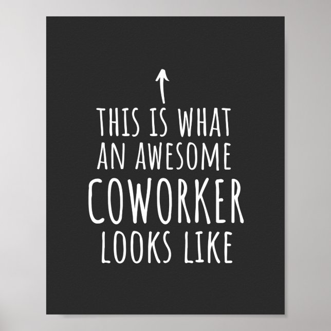 Poster Cadeau Coworker, Mug Coworker, Super Coworker (Devant)