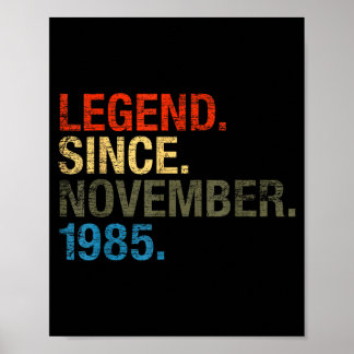 Poster Cadeau d'anniversaire 37 ans - Légende depuis nove