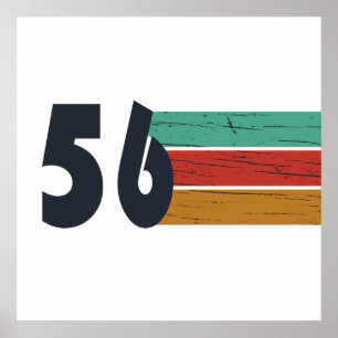 Poster Cadeau d'anniversaire 70 ans millésime 1956
