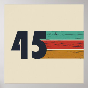 Poster Cadeau d'anniversaire de naissance en 1945
