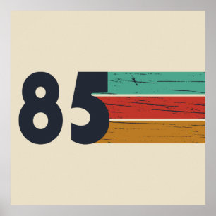 Poster Cadeau d'anniversaire de naissance en 1985