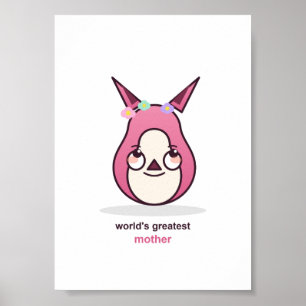 Poster Cadeau d'anniversaire pour maman adorable