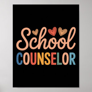 Poster Cadeau d'appréciation pour conseiller d'école Ck à