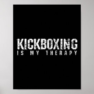Poster Cadeau d'arts martiaux de boxe de kickboxing