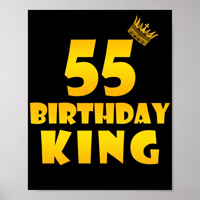 Poster Cadeau de 55e anniversaire pour 55 ans Anniversair (Devant)