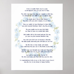 Poster Cadeau de Baby Shower - Insert pour boîte de bougi