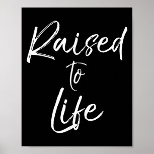 Poster Cadeau de baptême chrétien mignon pour nouveaux cr