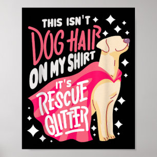 Poster Cadeau de chien de sauvetage Je ne sais pas si c'e