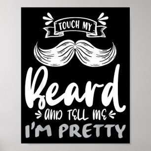 Poster Cadeau de citation de barbe drôle pour hommes barb