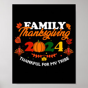 Poster Cadeau de citation drôle de famille de Thanksgivin