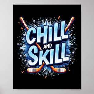 Poster Cadeau de citation drôle de hockey sur glace Compé