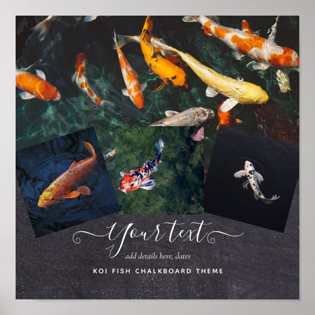 Poster Cadeau de collage de photo de poisson KOI personna (Devant)