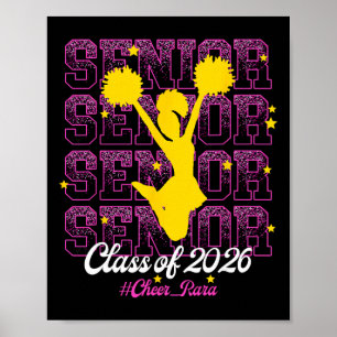 Poster Cadeau de fête de remise des diplômes senior de la