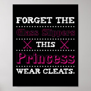 Poster Cadeau de hockey sur gazon pour princesse Joueuse