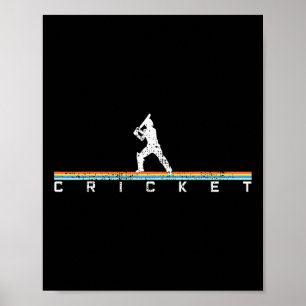 Poster Cadeau de joueur de cricket Tsman