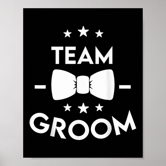Poster Cadeau de la fête de mariage de l'équipe (Devant)