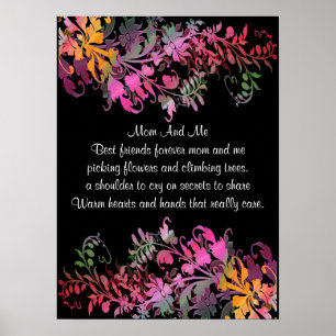 Poster cadeau de la Fête des Mères Imprimer - Fleu