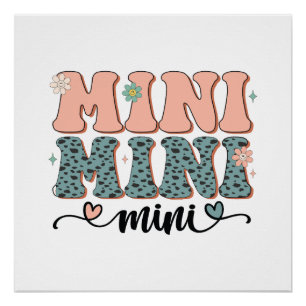 Poster Cadeau de la fête des mères Mini floral