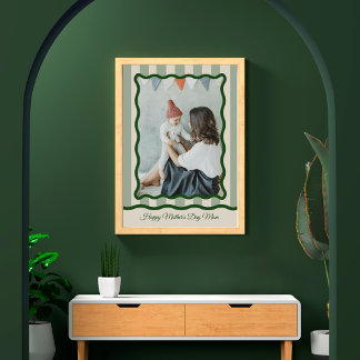 Poster Cadeau de la Fête des Mères personnalisé tendance 