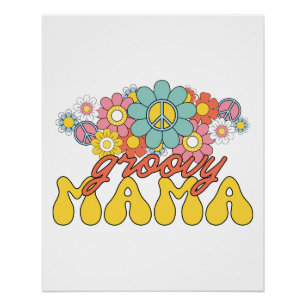 Poster Cadeau de la fête des mères Super Mama