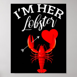 Poster Cadeau de la Saint-Valentin assorti au cœur de hom