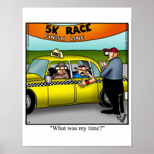 Poster Cadeau de l'affiche de l'Humour de course de 5K