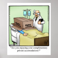 Cadeau de l'affiche de l'Humour Médicale