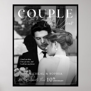 Poster Cadeau de l'anniversaire du mariage - Photo de cou