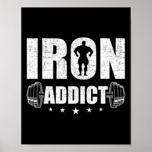 Poster Cadeau de musculation Co. Iron A