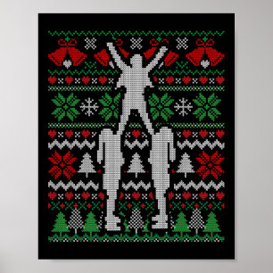 Poster Cadeau de Noël Cheer Pom-pom girl
