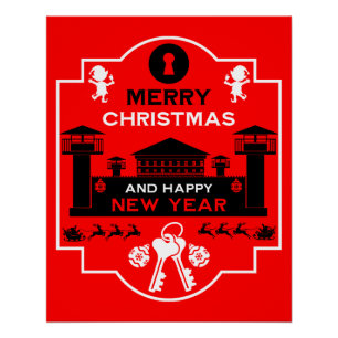 Poster Cadeau de Noël en prison
