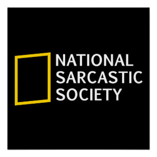 Poster Cadeau de parodie drôle de la Société Nationale Sa
