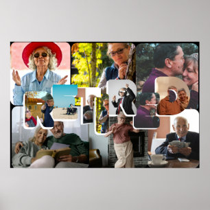 Poster Cadeau de retraite, amusant retraité ligne de temp